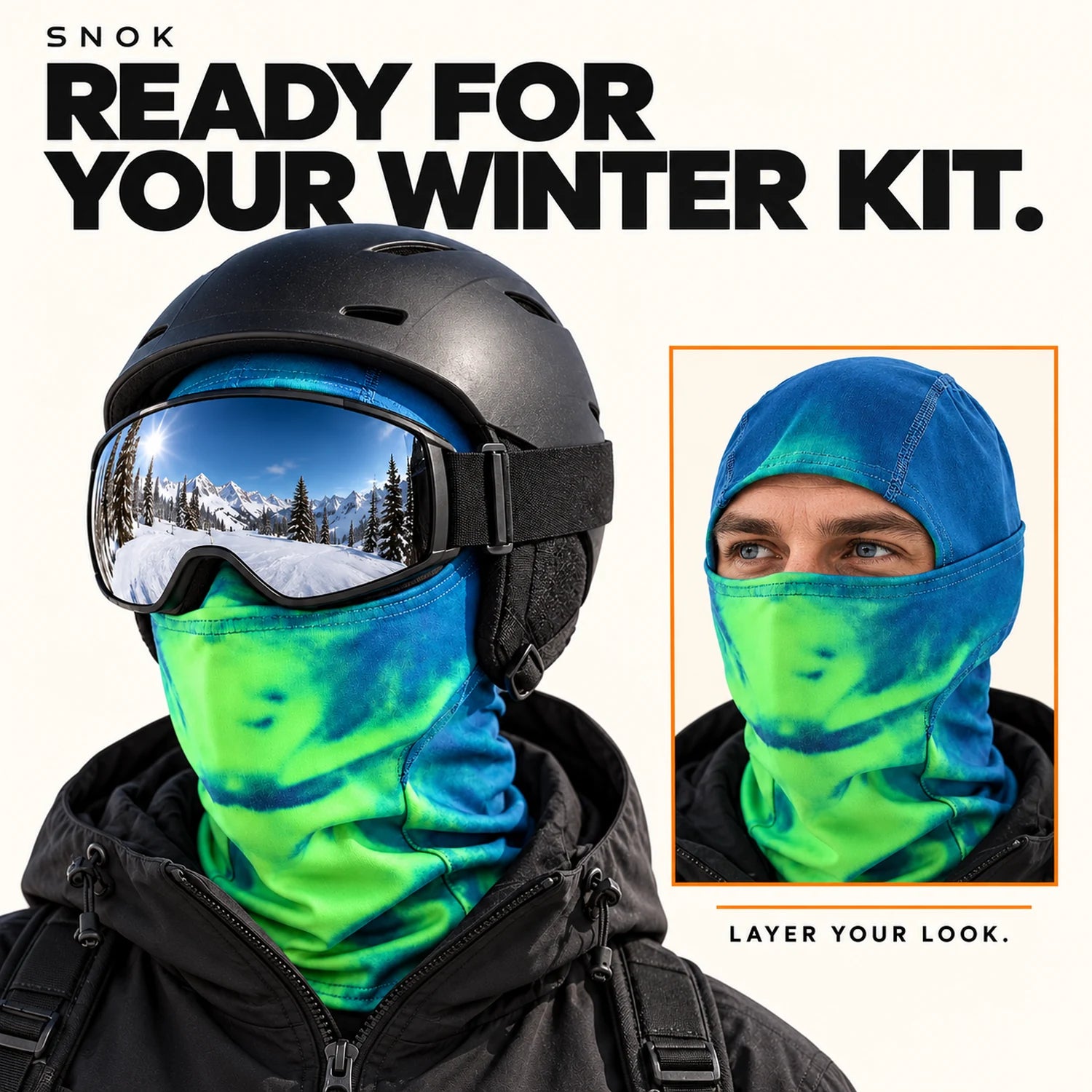 Chameleon Ski Mask — product features
